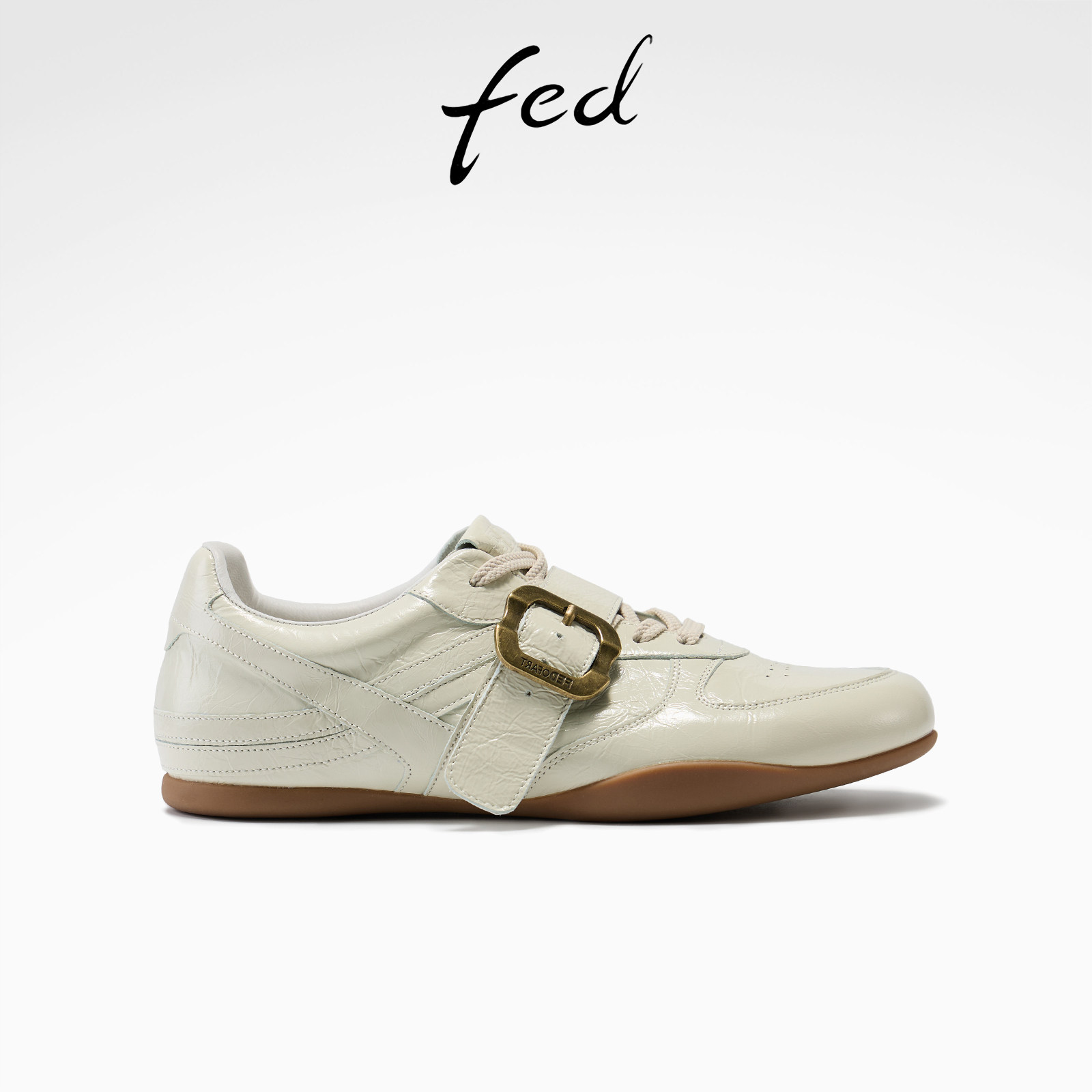 fed时尚休闲鞋女秋季新款女鞋雪缎锁光板鞋轻便运动鞋女款ZCA283