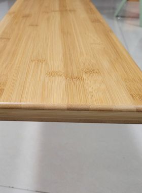 桌面板烤火楠竹木板定制一字板桌板竹子桌子实木板定做置物架防水