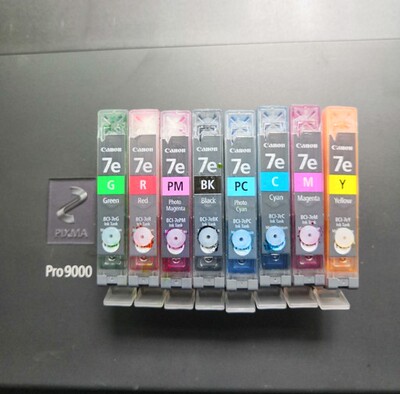 佳能ip8500/i9950/pro9000打印机 原装拆机8色墨盒效果好可加墨水