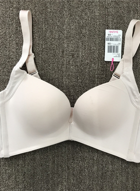 衣恋旗下body pops 黑米两色V24一片式光面文胸BCBR863H21