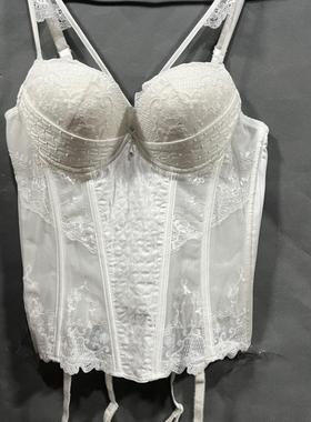 衣恋旗下EBLIN象牙白S61精致纯色上托有钢圈塑身衣ECBR8490A3