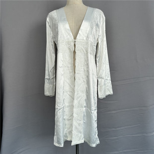 衣恋旗下EBLIN 专柜正品象牙白亲肤气质性感女性睡衣ECGN823032