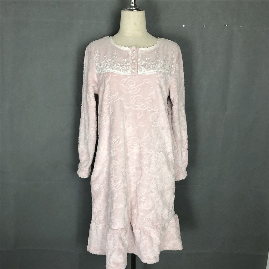 舒适正品长款带绒秋冬家居服
