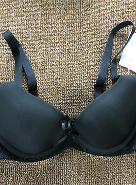 衣恋旗下body pops 黑色简约聚拢上托舒适时尚少女文胸BCBR863H71