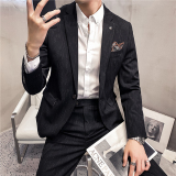 20秋冬款英伦韩风修身时尚商务男士西服套装LJT937-P210，男装西服套装，电商C308