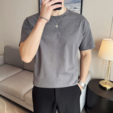 英伦风痞帅圆领满天星短袖T恤夏季男装半袖休闲体恤T90-特P35，男装T恤，电商C308