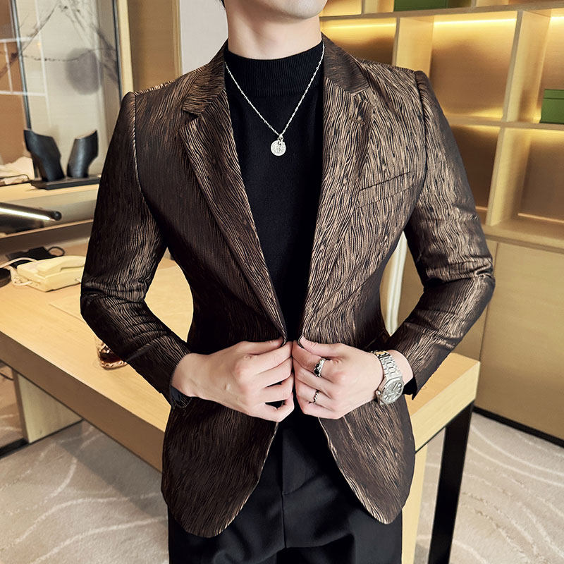 潮男痞帅个性小西装英伦韩版修身男士休闲西服外套X946-P155,男装西服,电商C308