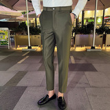 秋冬款时尚免烫西裤男士韩版修身小脚裤商务休闲西裤长裤K888-P75，男装西裤，电商C308
