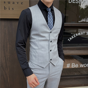新郎婚礼伴郎服马甲塔士多礼服男士高级感马甲MJ912-P60