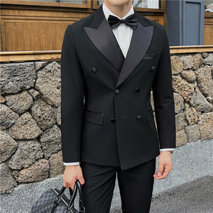 新郎西服套婚礼伴郎服塔士多礼服男士高级感西装外套X916-P135图片
