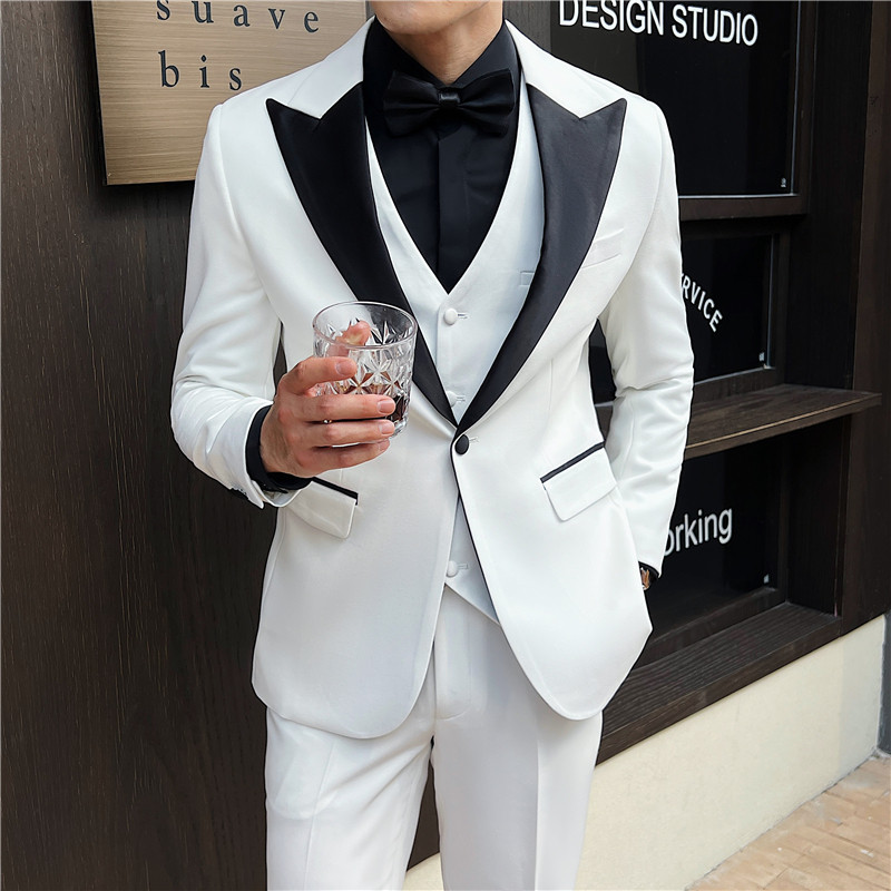 新郎西服婚礼伴郎服塔士多礼服男士高级感西装外套X914-P135,男装西服,电商C308