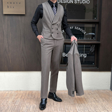 新郎伴郎礼服男士高级感星空呢双排扣纯色马甲套装MJT927-P130,男装休闲套装,电商C308,电商基地 新郎伴郎礼服男士高级感星空呢双排扣纯色马甲套装MJT927-P130,男装休闲套装,电商C308,电商基地