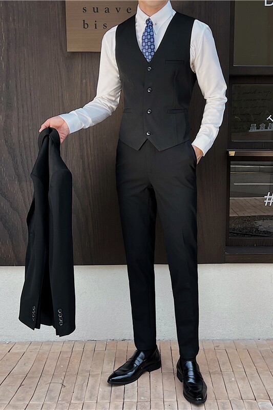 新郎婚礼伴郎服马甲塔士多礼服男士高级感马甲MJ912-P60,男装背心/马甲,电商C308