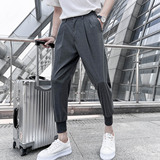 春夏轻熟风宽松时尚休闲裤韩版纯色小脚九分西裤K19-P65，男装西裤，电商C308