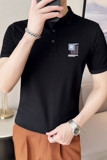 夏季男士休闲polo衫t恤潮流修身翻领半袖polo衫白色F9415-P58，男装T恤，电商C308