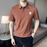夏季男士休闲字母polo衫t恤潮流修身翻领半袖polo衫C10010-P58，男装T恤，电商C308
