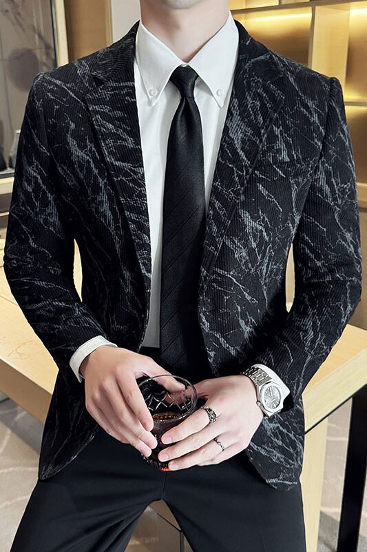 英伦韩版修身男士休闲灯芯绒西服加厚外套X945-P155,男装西服,电商C308