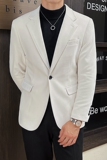 英伦韩版修身男士商务休闲一粒扣丝绒西服加厚小外套X925-P155，男装西服，电商C308