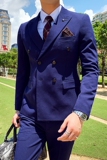 英伦韩版修身男士双排扣西服三件套TZ135-P265，男装西服，电商C308