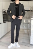 轻熟风ins韩版修身男士休闲西服二件套新郎西装套装LJT24-P230，男装西服套装，电商C308