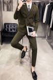 20秋冬款英伦韩版修身时尚双排扣男士西服外套X955A双排扣-P135，男装西服，电商C308