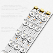 LED透镜光源灯板灯条圆形灯芯灯盘无余光微光节能护眼替换灯条