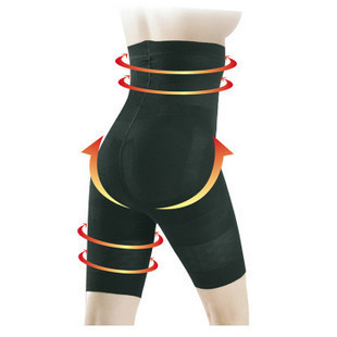 收复内裤 女高腰收腹提臀裤 孕产后束腹裤加肥 身塑五分裤安全裤