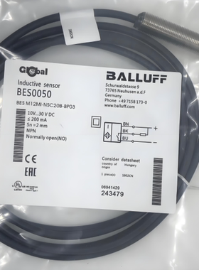 全新原装正品巴鲁夫接近开关BES02ZY BES M30ME1-GNX15B-S04G-EEX