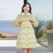 冬季 文艺手工盘扣加厚生物绒棉服外套 保暖棉衣胖MM中长款 大码 女装