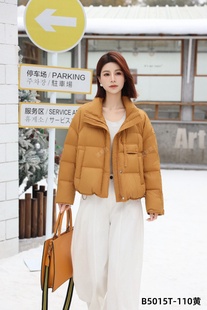 波斯猫B5015Y110冬新2025时髦洋气90白鸭绒羽绒外套 连锁实体