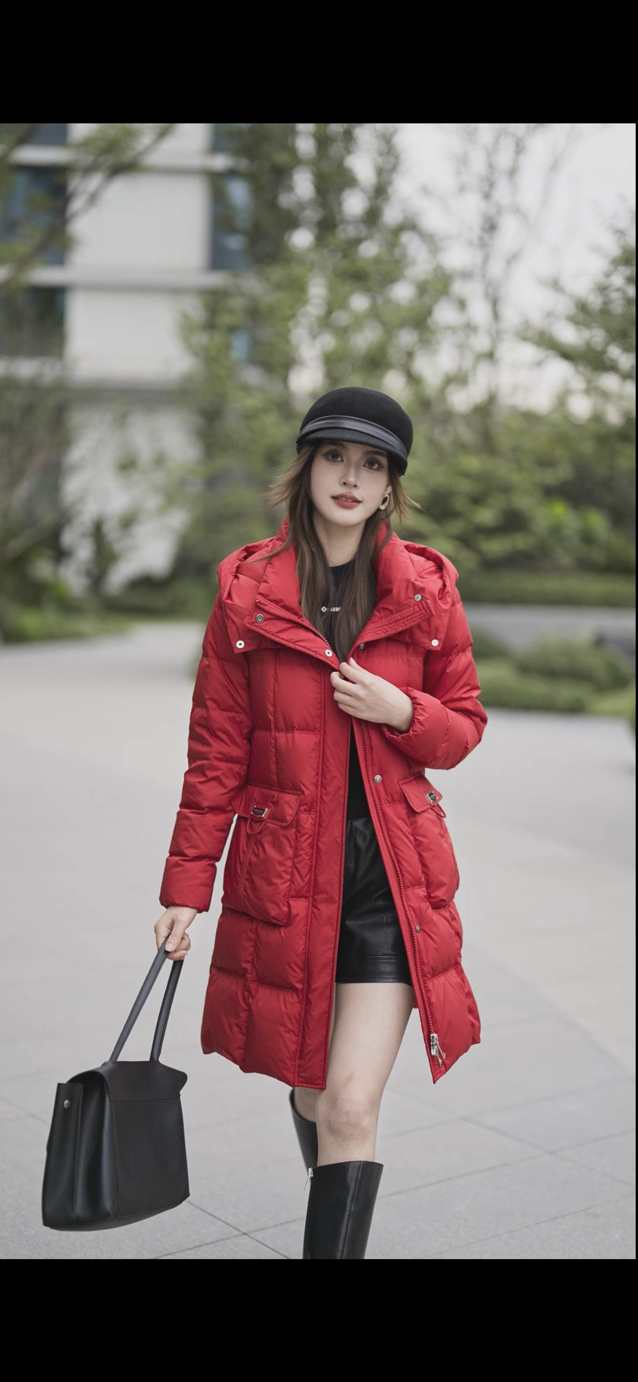 【连锁实体】伊芮缇莎88618冬新2025时髦洋气90白鸭绒羽绒外套潮