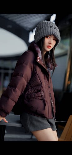 【连锁实体】阿迪贝尔25BU60冬新2025时髦洋气90白鸭绒羽绒外套潮