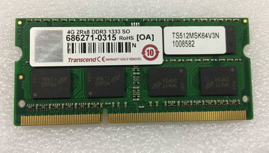 创见 Transcend DDR3 1333 4G SO-DIMM 笔记本内存