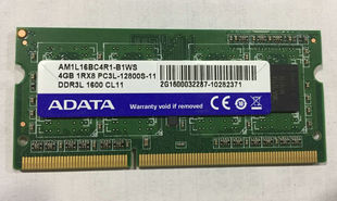 威刚 ADATA DDR3L 1600 4G PC3L-12800S 低压笔记本内存
