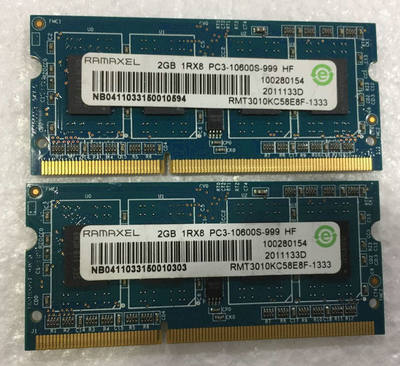 记忆科技Ramaxel DDR3 1333 2G PC3-10600S 笔记本内存