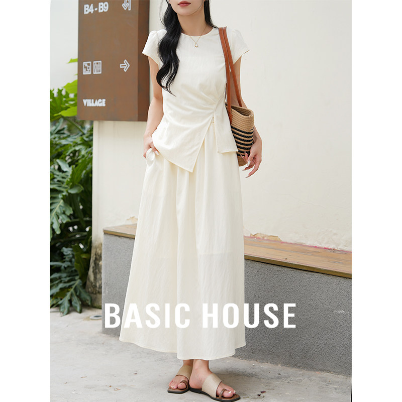 Basic House/百家好 今年流行的女装休闲两件套装裙女夏2026新款