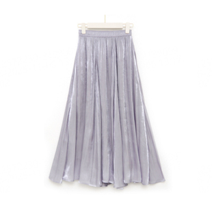 新款 Basic 2026早秋季 百家好高级感紫色小个子半身裙子女装 House