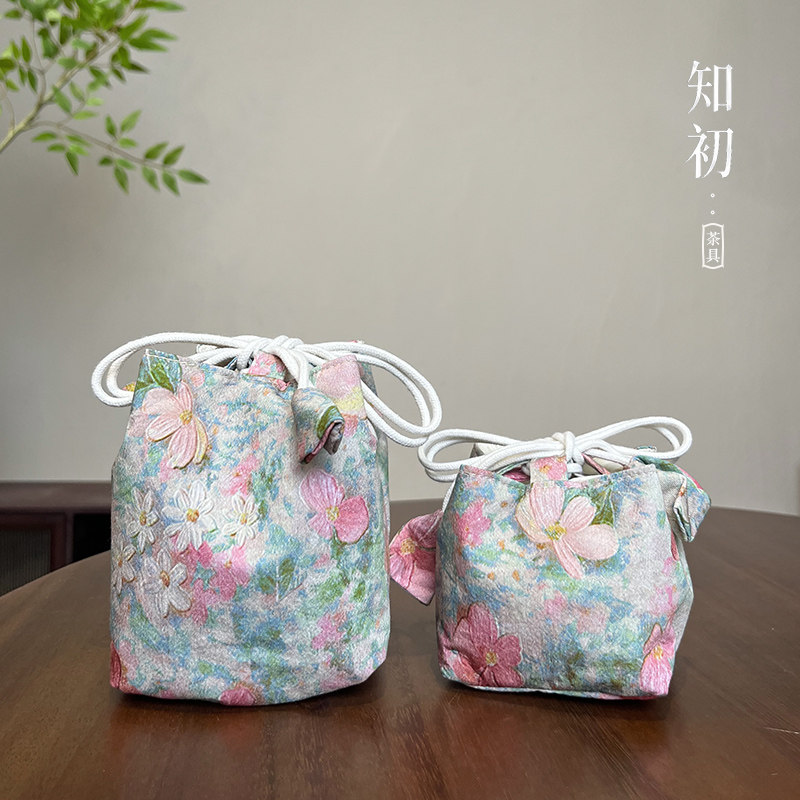 莫奈花园茶杯袋收纳袋图片