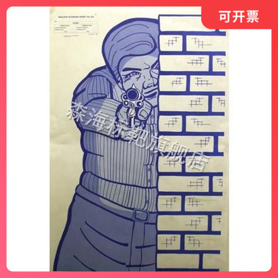 R63战术靶纸eva靶 靶纸  40*30CM 射击靶纸 比赛靶纸 练习靶纸