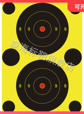 H46射击靶纸 40*30cm 靶纸 竞技靶纸 练习靶纸 环形靶纸 EVA靶