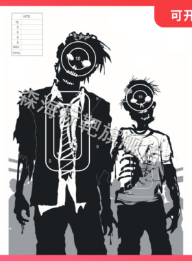 J84主题靶纸 EVA靶 40*30CM 射击、战术、竞技、练习靶纸 Target