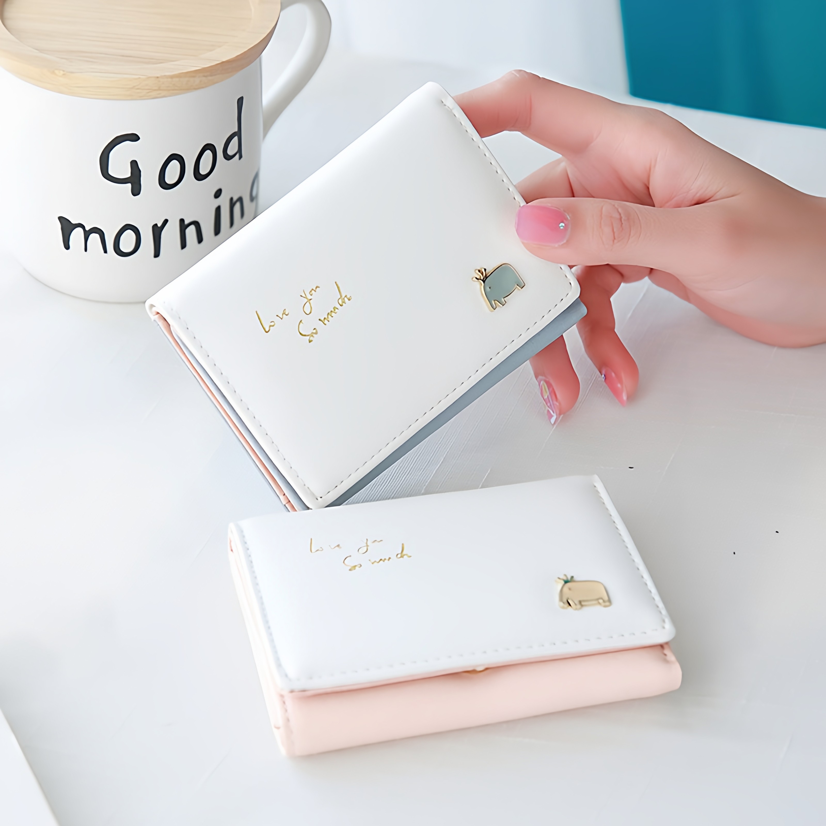 新款女士钱包女短款日韩版可爱零钱包小清新简约迷你卡通学生卡包