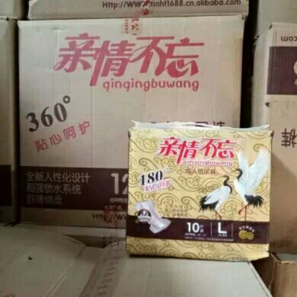 親情不忘成人紙尿褲10片老年人尿不濕尿片整箱12包正品特價275元