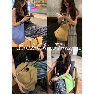 LittleChicThings原创春日通勤欧若风薄款透明单肩斜挎包沙滩包女