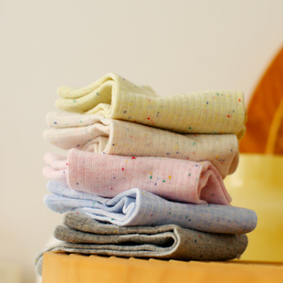 点纱短袜女士可爱立体小猫扣纯棉袜子 创意个性 米吉诺拉 无骨夏季