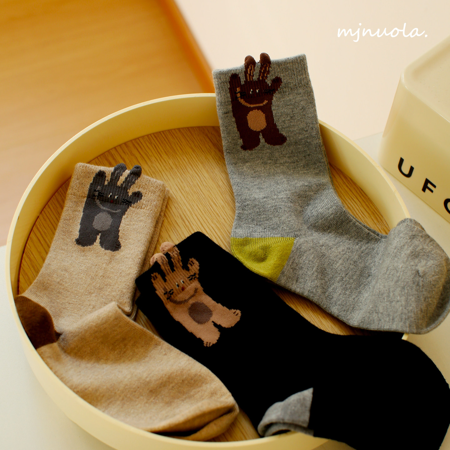 无骨秋冬季薄款糯保暖羊毛少女袜可爱卡通兔立体兔耳袜口中筒袜子,女士内衣/男士内衣/家居服,中筒袜,淘宝优惠券,粉丝福利购,淘宝优惠卷