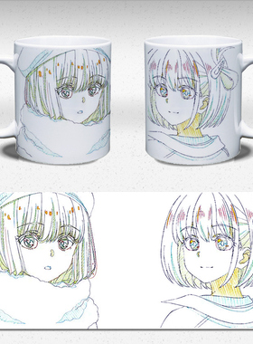 莉可莉丝锦木千束井上泷奈周边动漫水杯白色卡通陶瓷杯家用茶杯子