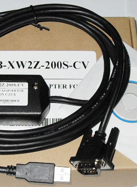 适用欧姆龙CQM1H/CPM2C/CJ1M/CJ2M/CPM2AH编程线USB-XW2Z-200S-CV