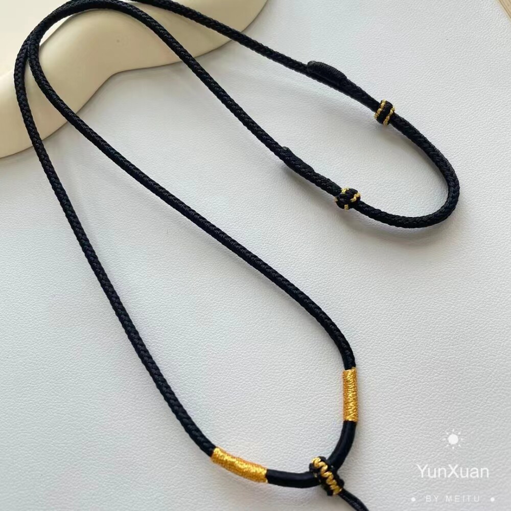 手工编织吊坠绳可挂佛头观音吊坠绳时尚即简约可调节男女情侣挂绳