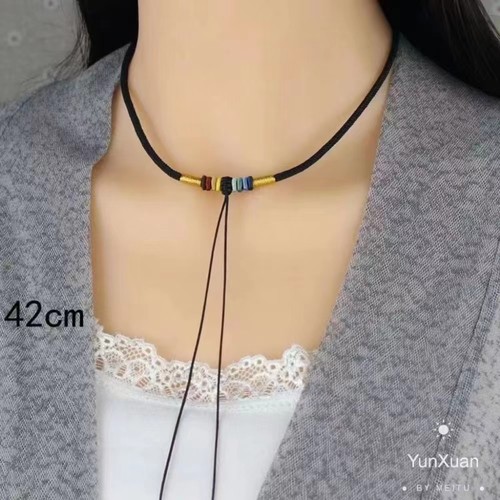 手工编织高档黑绳可配饰项链绳